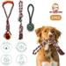 MYSUPERPAWS.COM Multipack Rope Ball Toys for Dog Natural Tug Tough Chew Teething Interactive Play