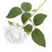 Decorative Artificial Rose Delicate DIY Beautiful No Withering Pastoral Multi-layered Petals Fake Rose Wedding Favors-White