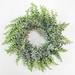 PWFE Artificial Green Leaves Wreath 12 Garland Ornaments for Front Door Hanging Wall Window Farmhouse Wedding Decoration Supplies