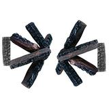 Hmleaf 10 Pieces Ceramic Fiber Wood-like Gas Fireplace Logs For All Types of Indoor Gas Inserts Ventless & Vent Free Electric or Outdoor Fireplaces & Fire Pits. Realistic Clean Burning Accessories