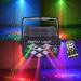 Party Projection Lamp Stage Light Multiple Projection Patterns Mini LED Color Projection Light Sound Control Remote Control RGB Full Color Portable Installation Party Projection Lights Stage Light