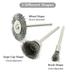 Shinysix Stainless Steel Wire Brush Wheel Set for Polishing Grinding 45-Pieces 1/8 Shank 10/15/25mm Diameter Brush Wheel