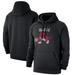 Men's Nike Black Toronto Raptors Hardwood Classics Club Pullover Fleece Hoodie