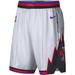 Men's Nike White Toronto Raptors Hardwood Classics Swingman Shorts