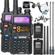 1/2PCS BaoFeng UV-5R 8W Tri-Power Walkie Talkie Ad Alta Potenza Dual Band A Lungo Raggio 128 CH Portatile Palmare UV 5R Ham Radio bidirezionale