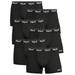 Everlast Menâ€™s Trunks Breathable Cotton Underwear Boxers for Men Black Medium 6-Pack