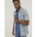 Men's Blue FATFACE Hawaiian Print Shirt