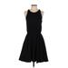 Gap Casual Dress Scoop Neck Sleeveless: Black Solid Dresses - Women's Size Small