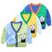 KYAIGUO Toddler Cardigan Sweater for Kids Cute Color Block Sweater Warm Sweater Baby Long Sleeve Button down Cardigan Sweater