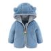 50% Off Clear!Baby Boys Girls Winter Snowsuit Coats Hoods Light Fleece Jackets For Toddlers Girls Boys Fleece Hoody Jackets Kids Zip Up Outerwear Coat Toddler Kids Jacket Sweatshirt for 0-6 Month