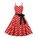 Ykohkofe Kids Toddler Baby Girls Spring Summer Polka Dot Sleeveless Princess Dress 2 Birthday Dress Dress Party for Girls Sweater Dress Toddler Girls Toddler Girl Princess Dress 4t