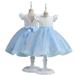 Godderr Flower Girl Fluffy Dresses for Toddler Kids Tulle Party Ball Gowns Short Princess Dress Tutu Mesh Gowns Tutu Sundress Wedding Birthday Party Dress