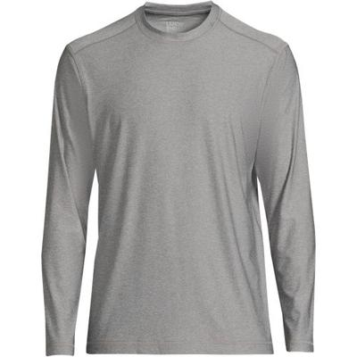Long Sleeve Rash Vest, Men, size: 46-48, regular, Grey, by Lands' End