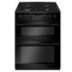 Amica AFD6450BL Black 60Cm Black Twin Cavity Double Oven