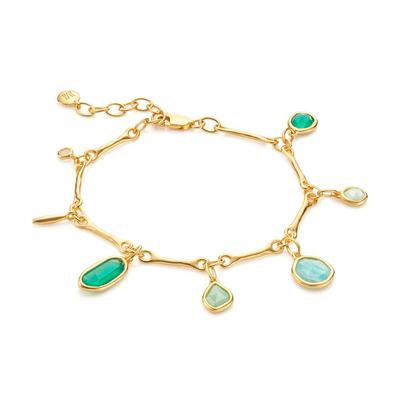 Gold Siren Tonal Multi Drop Bracelet Mix