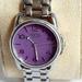 Coach Jewelry | Coach Purple Silver Stainless Steel New Battery Also 2 Extra Links One Pin | Color: Purple/Silver | Size: 7