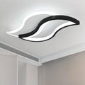 Plafonnier led Design moderne Forme créative de la feuille Lampe de Plafond Blanc Froid 6000K Pour