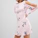 Free People Dresses | Free People Sunshadows Prints Mutton Sleeve Dress Women’s 4 Pink Floral | Color: Pink | Size: 4