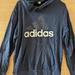 Adidas Shirts | Adidas Essentials Mens Pullover Hoodie Navy Blue Large Cotton Polyester Pocket | Color: Blue | Size: L