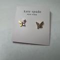 Kate Spade Jewelry | New Kate Spade Social Butterfly Stud Earrings | Color: Gold/Pink | Size: Os