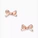Kate Spade Jewelry | Kate Spade Skinny Mini Bow Stud Earrings Rose Gold | Color: Gold | Size: Os