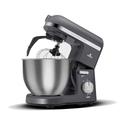 Karaca Mastermaid Chef Pro Stand Mixer - 1500W Electric Stand Mixers for Baking, Dough Mixer with Non-Stick 5L Bowl, Dough Hook, Whisk, 6-Speed Cake Mixer with Bowl and Stand, Space Grey