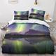 Aurora Cotton Duvet Cover Ivory Various Sizes Quilt Cover Bedding Set Soft & Cozy Percale Weave Beautiful Night Sky Comforter Cover with Zipper Closure for Kids Adults Double（200x200cm）