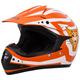 Zorax Orange/White M (51-52cm) Kids Children Motocross Motorbike Helmet MX ATV Dirt Bike Helmet ECE 22-06