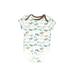 Little Me Short Sleeve Onesie: Ivory Print Bottoms - Size 3 Month