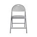 COSCO Commercial XL Smartfold Fabric Padded Chair Fabric in Gray | 34.25 H x 21.4 W x 19.6 D in | Wayfair 60935GRY4E