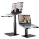 Blooming Single Screen Desktop Mount, Silicone in Black | 15 H x 11.4 W x 11.4 D in | Wayfair B09LHKM4SY