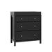 Storkcraft Carmel 3-Drawer Chest w/ Changing Topper Wood in Black | 38.62 H x 34.09 W x 16.93 D in | Wayfair 03683-00B