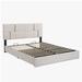Latitude Run® Queen Size Platform Bed w/ Hydraulic Storage System Upholstered/Velvet in Brown | 40.7 H x 64.6 W x 85.2 D in | Wayfair