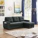 Black Sectional - Latitude Run® 56" Wide Reversible Sleeper Sofa & Chaise Polyester | 33 H x 56 W x 85 D in | Wayfair