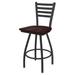 Winston Porter Evers 30" Swivel Bar Stool Wood/Metal in Gray | Counter Stool (25" Seat Height) | Wayfair D8A99C5D281E48258EE42325A7CCA059