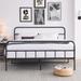 Ebern Designs Molucca Metal Platform Bed Metal in Black/Gray | 47.4 H x 78 W x 80 D in | Wayfair A7EF8C7C89F84B0BA5C3B34C4DC9DA55