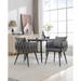 George Oliver Kawhi Tufted Metal Arm Chair Dining Chair Upholstered/Velvet/Metal in Gray | 27.2 H x 22.83 W x 23.2 D in | Wayfair
