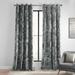 Mercer41 Toshiaki Lush Crush Velvet Curtains, Room Darkening Grommet Curtain (1 Panel) Velvet in Gray | 108 H x 50 W in | Wayfair