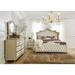 Willa Arlo™ Interiors Boykins Upholstered Standard 4 Piece Configurable Bedroom Set Upholstered, in Brown/White | Wayfair