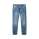 TOM TAILOR DENIM Herren Loose Straight Fit Jeans, blau, Uni, Gr. 33/32