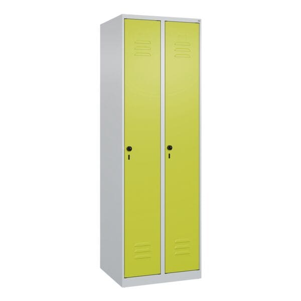 CP Spind »Classic PLUS Korpus lichtgrau« 2x1 Fächer grün, 60x185x50 cm