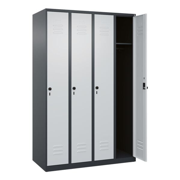 CP Spind »Classic PLUS Korpus anthrazit« 4x1 Fächer grau, 120x185x50 cm Image