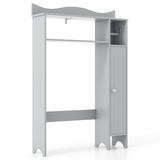 Costway Over the Toilet Storage Cabinet with Toilet Paper Holder-Gray