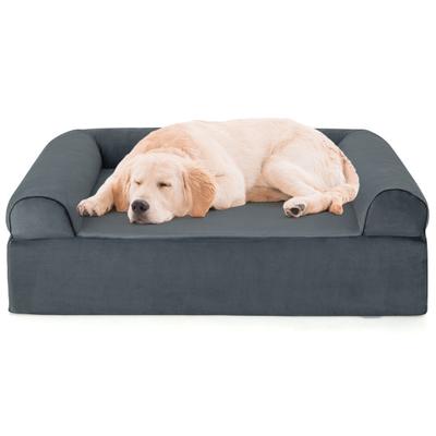 Costway Orthopedic Dog Bed Memory Foam Pet Bed wit...