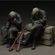 Kit di montaggio modello figura in resina in scala 1/35 Hobby storico Borsa militare in miniatura