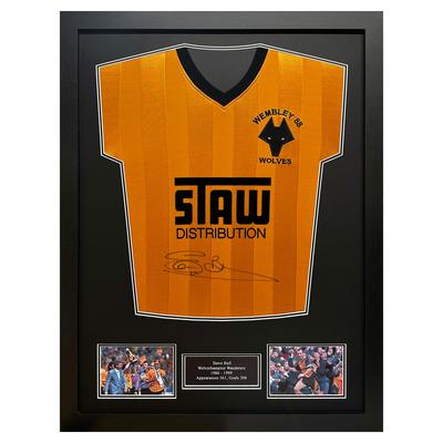 Wolverhampton Wanderers Steve Bull signiertes 1988 Retro-Trikot Image