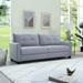 Linen Upholstery Loveseat Sofa Tufted Cushions Settee Modern 3-seat Lounge Sofa Couch Square Arm Recliner Sofa for Living Room