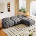 Modern Straight Row Sectional Sofa for Living Room, Modular Corner Couch Set Sleeper Sofa with Reversible Chaise
