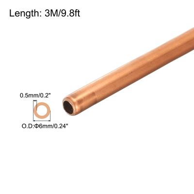 Copper Tube Refrigeration Flexible Pipe Seamless Hollow Metal Soft