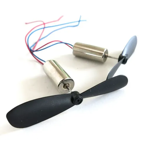 2PCS = 1 Paar DC 3 7 V 48000RPM Kernlosen Motor Propeller Für RC Flugzeug Hubschrauber Spielzeug DC